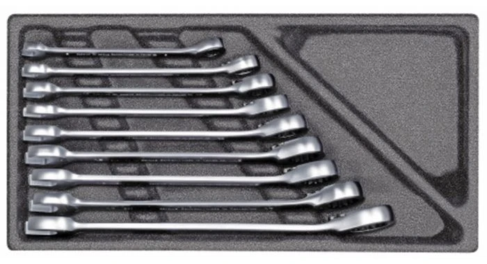 Gedore RED R22150002 9-delige Ringratel-steeksleutelset - 8-19mm - 3301701 1 Gedore RED R22150002 9-delige Ringratel-steeksleutelset - 8-19mm - 3301701