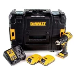 DeWALT DCD709D2T 18V Li-Ion Accu Klopboor-/schroefmachine Set (2x 2,0Ah Accu) In TSTAK - DCD709D2T-QW