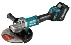 Makita GA038GT203 XGT 40V Max Li-Ion Accu Haakse Slijper Set (2x 5,0Ah) In Koffer - 230mm - Koolborstelloos