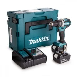 Makita DHP484RTJ 18V Li-Ion Accu Klopboor-/schroefmachine Set (2x 5.0Ah Accu) In Mbox - Koolborstelloos