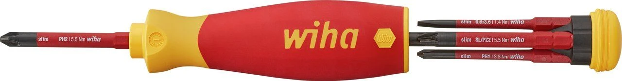 Wiha 45296 VDE Schroevendraaier Met Bitmagazijn - 75mm 2 Wiha 45296 VDE Schroevendraaier Met Bitmagazijn - 75mm - Afbeelding 2