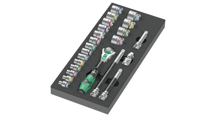 Wera 05150111001 9721 23-delige 8000 B Zyklop Set In Schuimstof Inleg - 3/8" 1 Wera 05150111001 9721 23-delige 8000 B Zyklop Set In Schuimstof Inleg - 3/8"