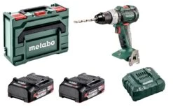 Metabo SB 18 LT BL 18V Li-Ion Accu Klopboor-/schroefmachine Set (2x Li-Power 2.0Ah Accu) In MetaBox - Koolborstelloos - 602316550