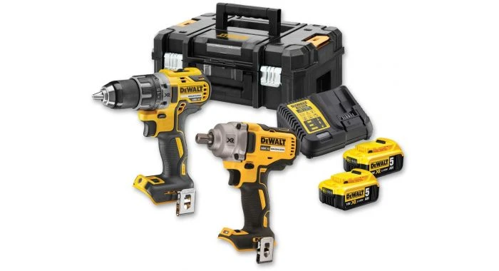 DeWalt DCK2077P2T 18V Li-ion Accu Boor-/schroefmachine (DCD791) & Slagmoersleutel (DCF894) Combiset (2x 5.0Ah Accu) In TSTAK 1 DeWalt DCK2077P2T 18V Li-ion Accu Boor-/schroefmachine (DCD791) & Slagmoersleutel (DCF894) Combiset (2x 5.0Ah Accu) In TSTAK