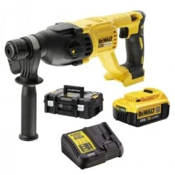 DeWalt DCH133M1 18V Li-Ion Accu SDS-plus Combihamer Set (1x 4.0Ah Accu) In Koffer - 2,6J - Koolborstelloos - DCH133M1-QW