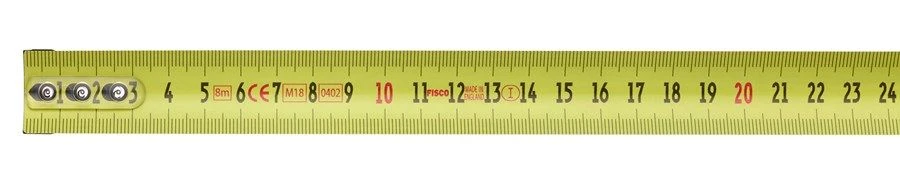 Hultafors BT 8M Rolbandmaat Staal - 8m X 25 Mm - 356203 4 Hultafors BT 8M Rolbandmaat Staal - 8m X 25 Mm - 356203 - Afbeelding 4