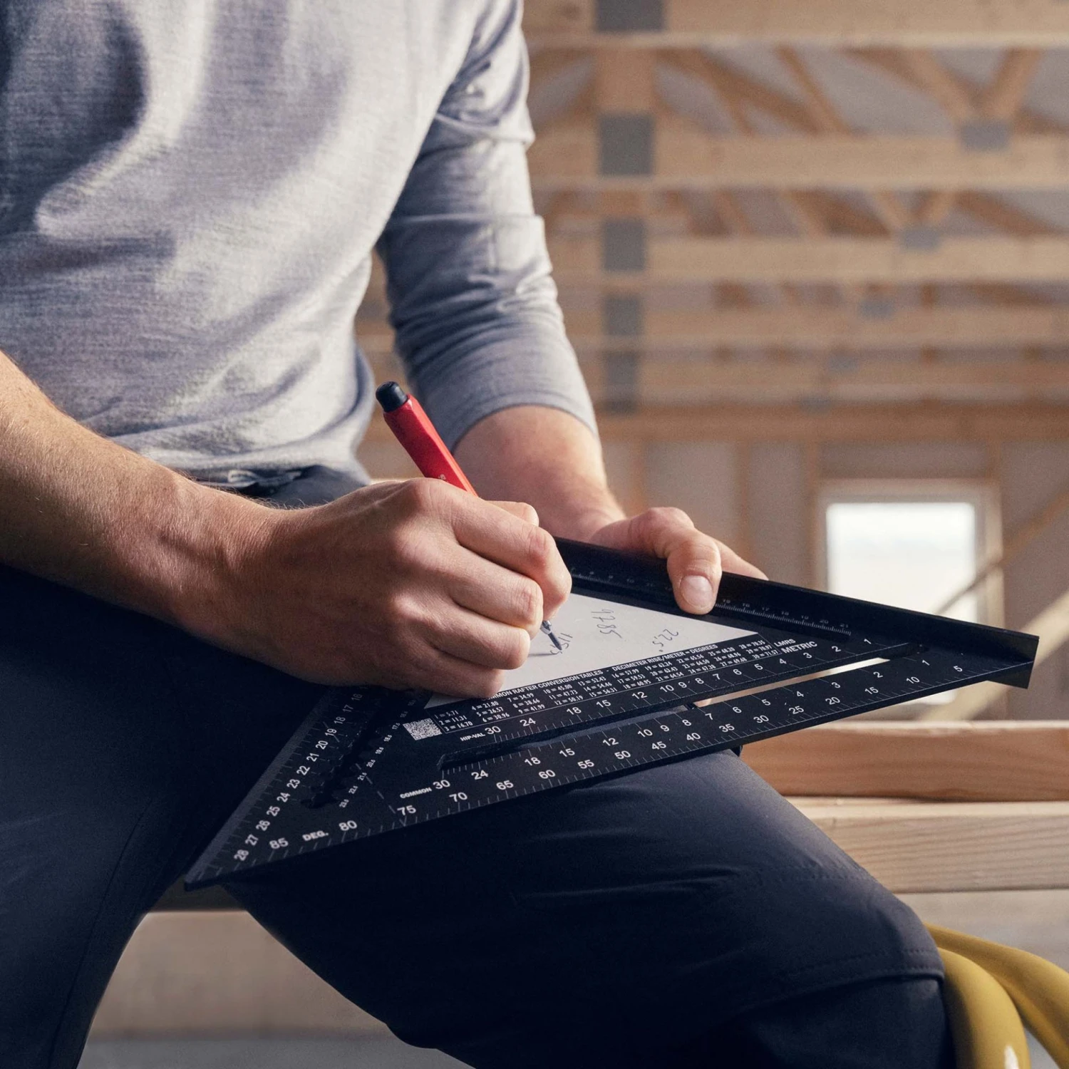 Hultafors LMRS Metric Rafter Square Groot - 30cm 5 Hultafors LMRS Metric Rafter Square Groot - 30cm - Afbeelding 5