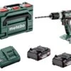 Metabo SB 18 L BL 18V Li-Ion Accu Klopboormachine Set (2x 2,0Ah Accu) In MetaBOX - 602331500