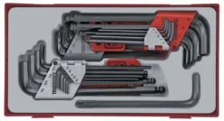 Teng Tools TTHT28 28-delige Hex & Tex Inbusset In Tc-tray - 128250107