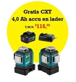 Makita SK700GDX 12V Max Li-Ion Accu Kruislijnlaser Set (1x 4.0Ah) In Tas - Zelfnivellerend - Groen 3x360° - 35m -Makita || Bosch || Stanley Verkoop e0082b7956b7004a203becae6fad43f1