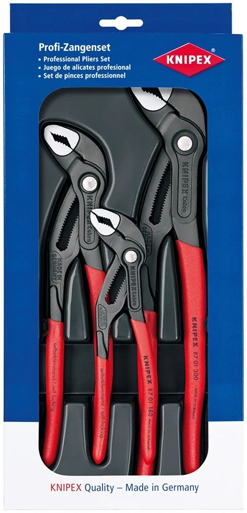 Knipex 002009V02 3-delige Cobra Tangenset 1 Knipex 002009V02 3-delige Cobra Tangenset