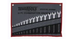 Teng Tools 6515MM 15-delige Ring-/steeksleutelset In Roltas - 5,5-19mm