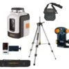 Laserliner SmartLine-Laser 360° Set Kruislijnlaser Incl. Statief En Ontvanger In Tas + FlexHolder Wandhouder - 2 Rode Lijnen - 30m - Magnetisch - 1/4" En 5/8"