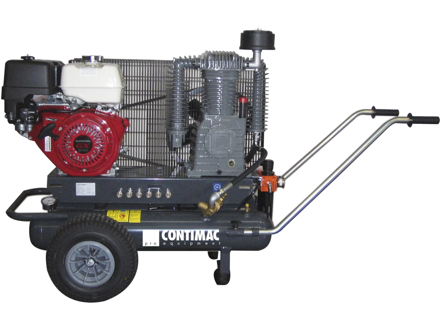 Contimac CM 950/11/17+17 Compressor - 5,5 PK - 10 Bar - 950 L/min - 17+17 L 2 Contimac CM 950/11/17+17 Compressor - 5,5 PK - 10 Bar - 950 L/min - 17+17 L - Afbeelding 2