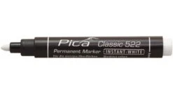 Pica PI52252 Classic Permanent Marker - Rond - Wit - 1-4mm