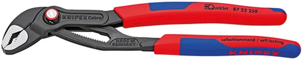 Knipex 8722250 Cobra Quick-Set Waterpomptang - 250mm 1 Knipex 8722250 Cobra Quick-Set Waterpomptang - 250mm