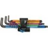 Wera 05022210001 950 SPKL/9 SM HF 9 Delige Hex-plus Multicolour Inbussleutelset - 1,5-10mm