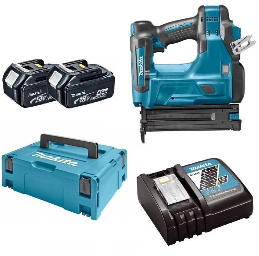 Makita DBN500RMJ 18V Li-Ion Accu Brad Tacker Set (2x 4.0Ah Accu) In Mbox - 15-50mm - 18 Gauge 1 Makita DBN500RMJ 18V Li-Ion Accu Brad Tacker Set (2x 4.0Ah Accu) In Mbox - 15-50mm - 18 Gauge