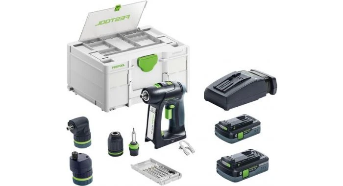 Festool C 18 HPC 4,0 I-Set 18V Li-Ion Accu Schroefboormachine Set (2x 4,0Ah) In Systainer - 45Nm - 577617 1 Festool C 18 HPC 4,0 I-Set 18V Li-Ion Accu Schroefboormachine Set (2x 4,0Ah) In Systainer - 45Nm - 577617