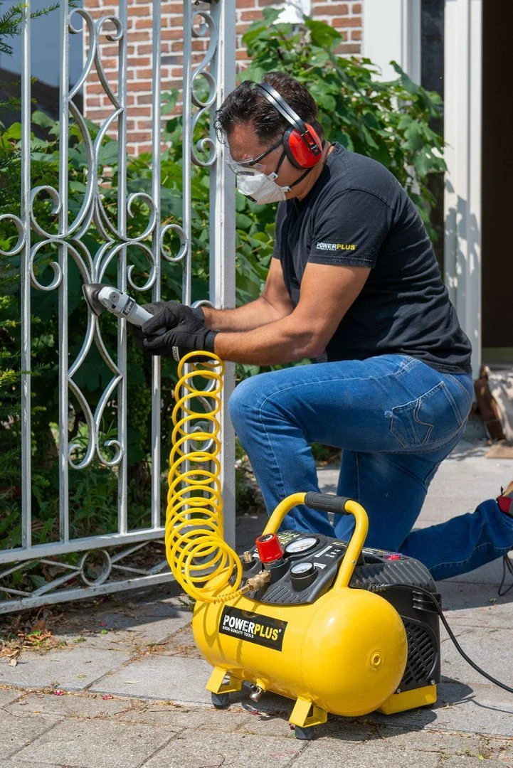 Powerplus POWX1723 Compressor - 1100W - 12L - Olievrij 7 Powerplus POWX1723 Compressor - 1100W - 12L - Olievrij - Afbeelding 7