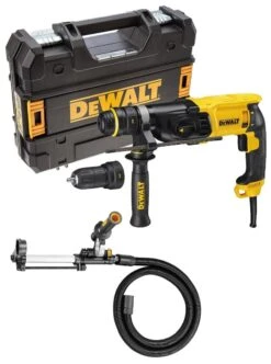 DeWalt D25135K SDS-plus Combihamer Incl. Snelspanboorkop & Stofafzuiging (D25301D) In Koffer - 800W - 2,8J - D25135K-QS