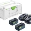 Festool SYS 18V 2x5,2/TCL 6 DUO Energieset (2x 5,2Ah) In Systainer - 577075
