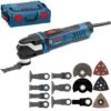 Bosch GOP 40-30 Multitool + 16 Delige Accessoireset In L-Boxx - 400W - 0601231001