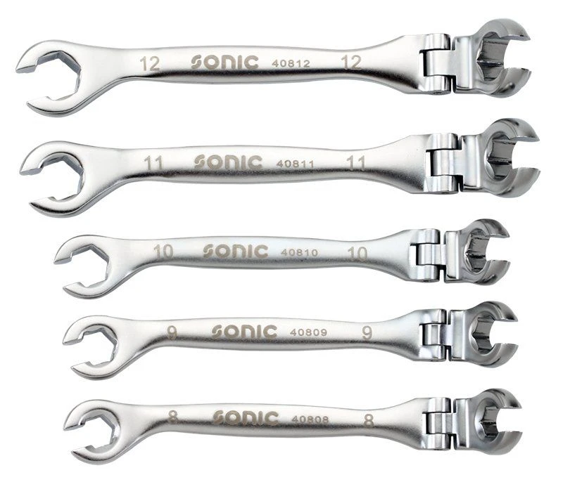 Sonic 600507 Leidingsleutelset Flexibel - 5 Delig 2 Sonic 600507 Leidingsleutelset Flexibel - 5 Delig - Afbeelding 2