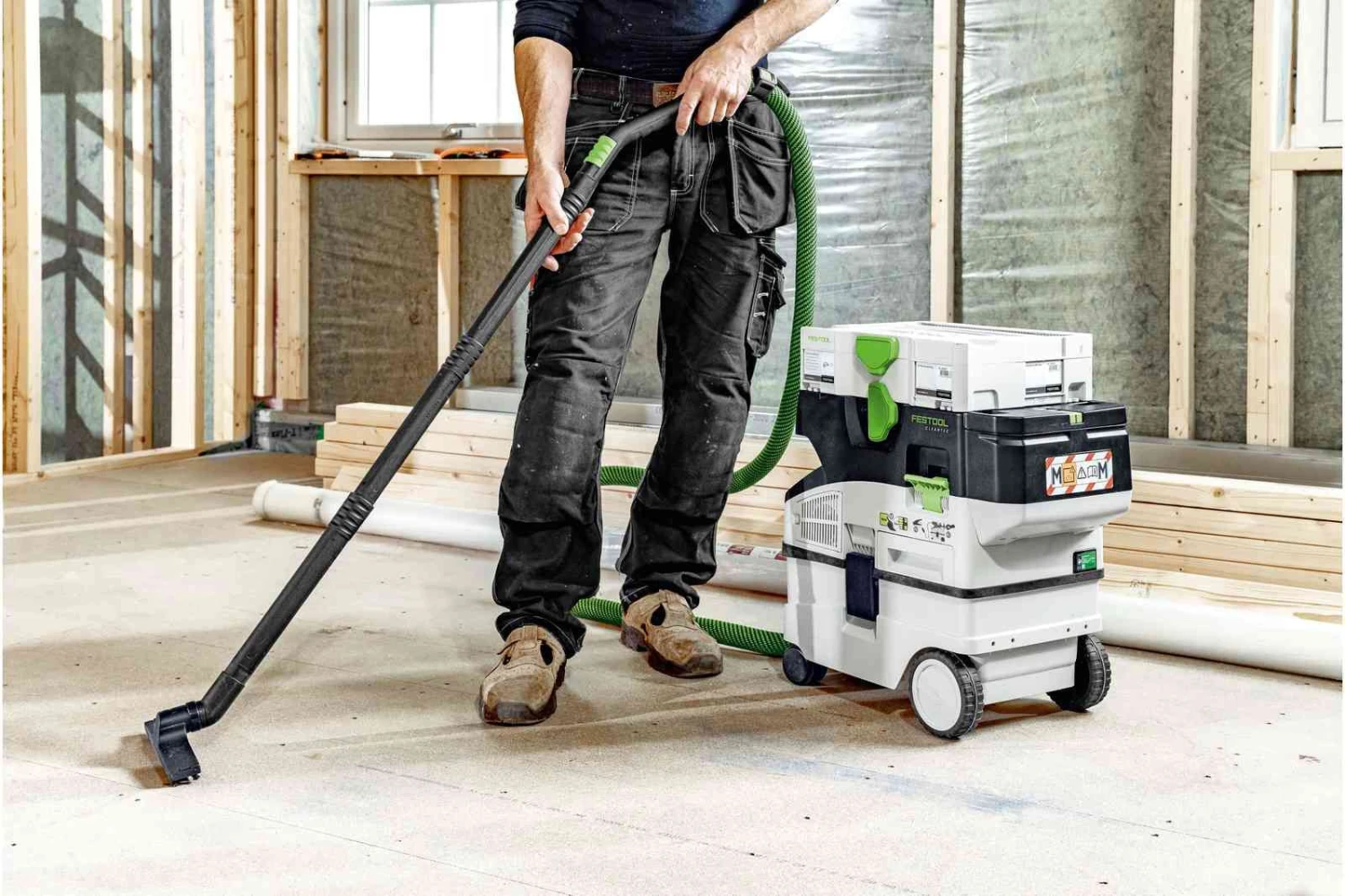 Festool CTLC MINI I-Basic 36V (2x18V) Li-Ion Accu Stofzuiger Body - 3100l/min - 577065 4 Festool CTLC MINI I-Basic 36V (2x18V) Li-Ion Accu Stofzuiger Body - 3100l/min - 577065 - Afbeelding 4