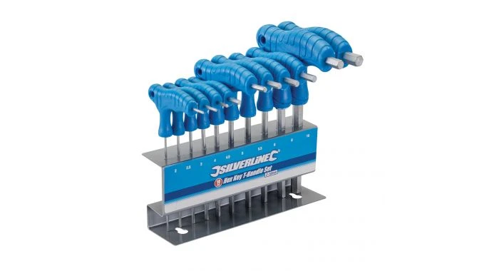 Silverline 323710 10 Delige T-greep Inbussleutel Set - 2-10mm 1 Silverline 323710 10 Delige T-greep Inbussleutel Set - 2-10mm