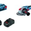 Bosch GWX 18V-15 C 18V Li-ion Accu Haakse Slijpmachine Set (2x 5.5Ah) In L-Boxx